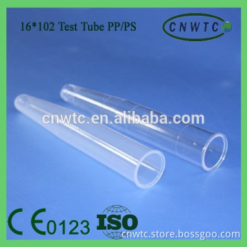 lab disposible conical test tube 16x102mm
